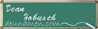 Dean Hobusch Visitenkarte